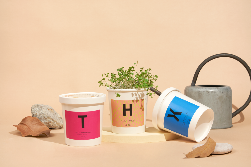 Message Microgreens Gift Set : THANKS!